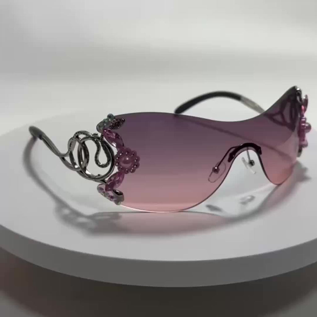 Frameless One-Piece Sunglasses