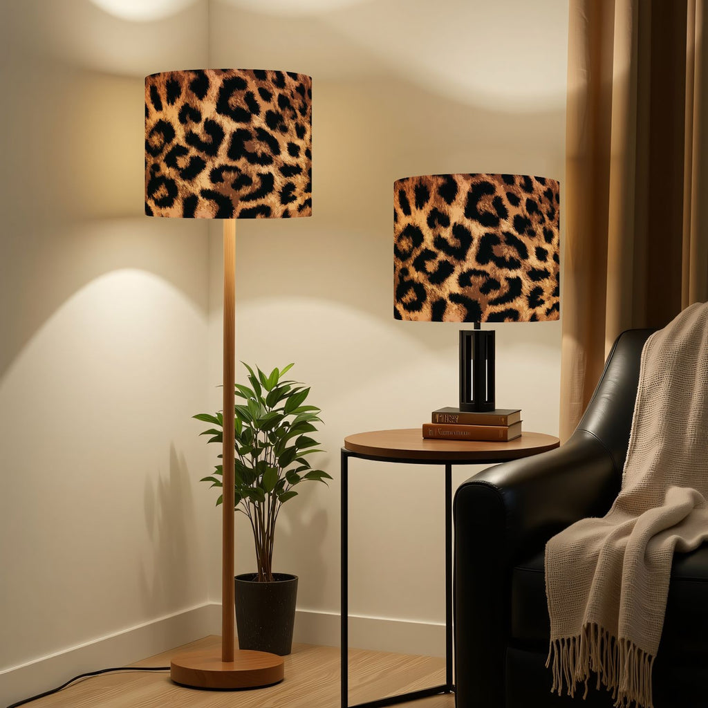{2 Pack} Leopard Lampshades