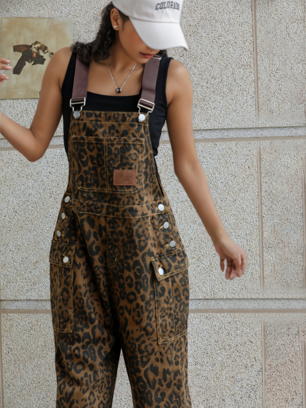 Oversized Wide-Leg Denim Jumpsuit