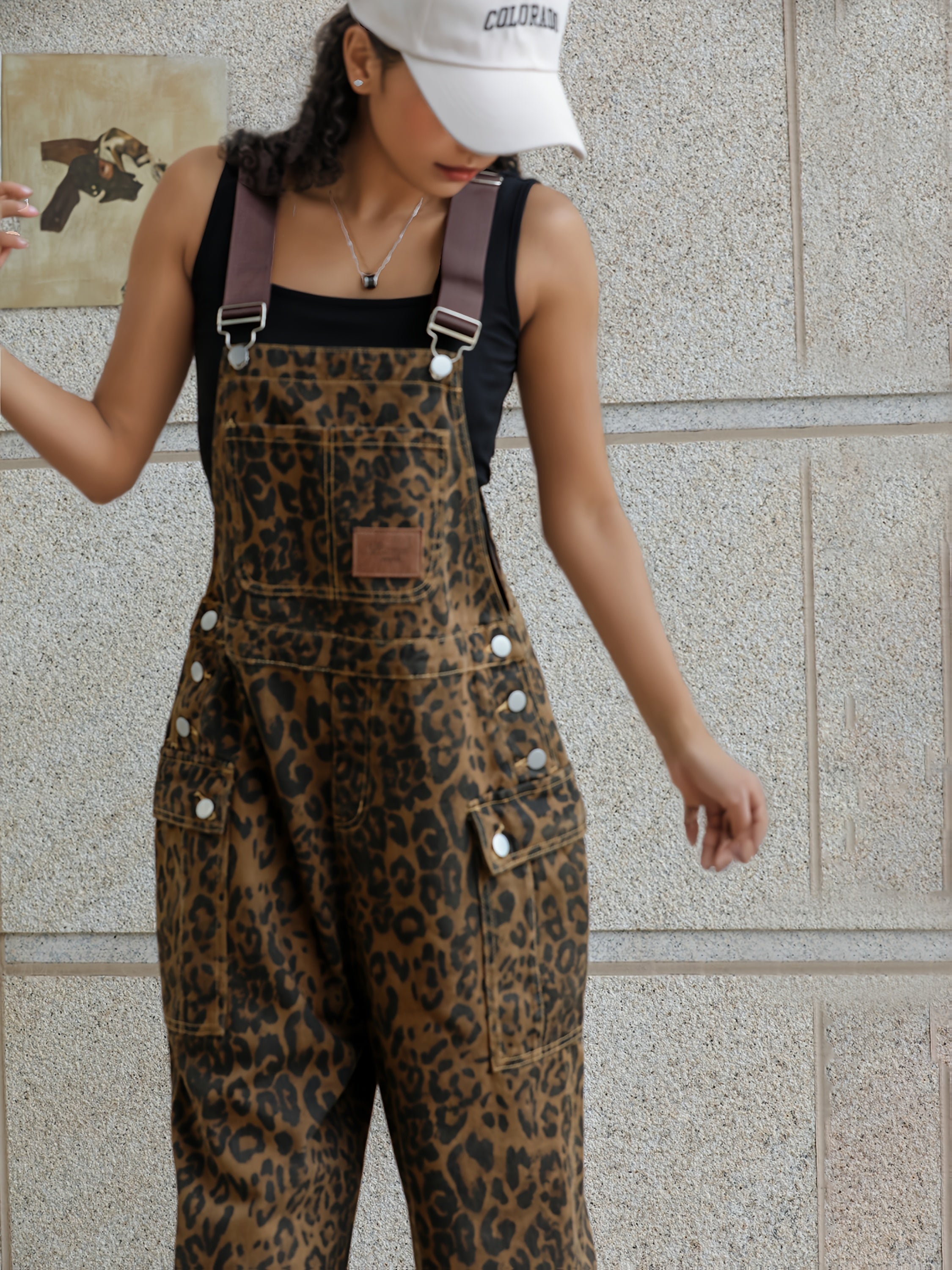 Oversized Wide-Leg Denim Jumpsuit