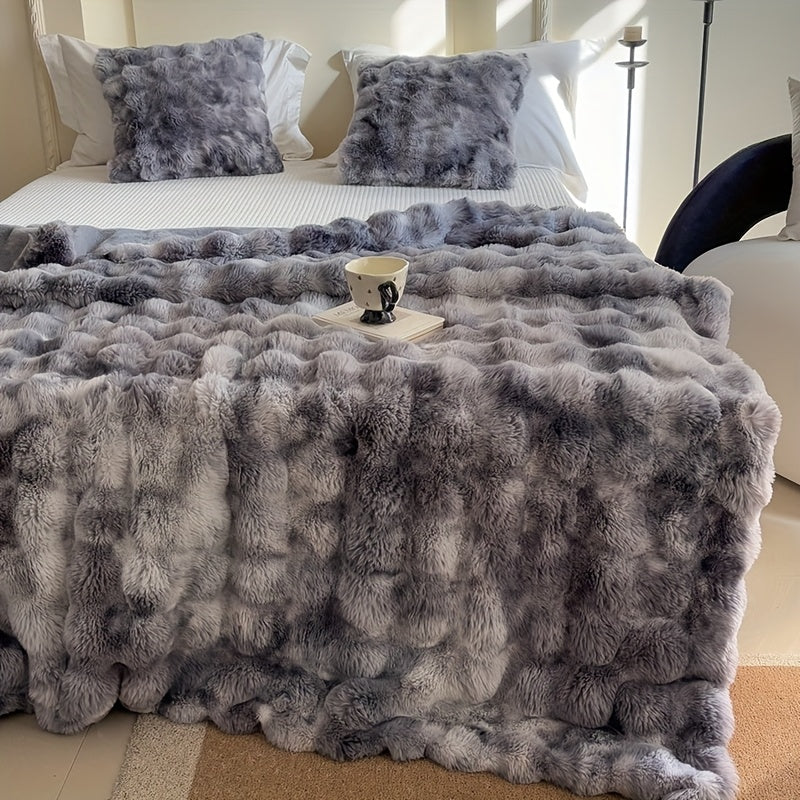 Faux Rabbit Fur Blanket