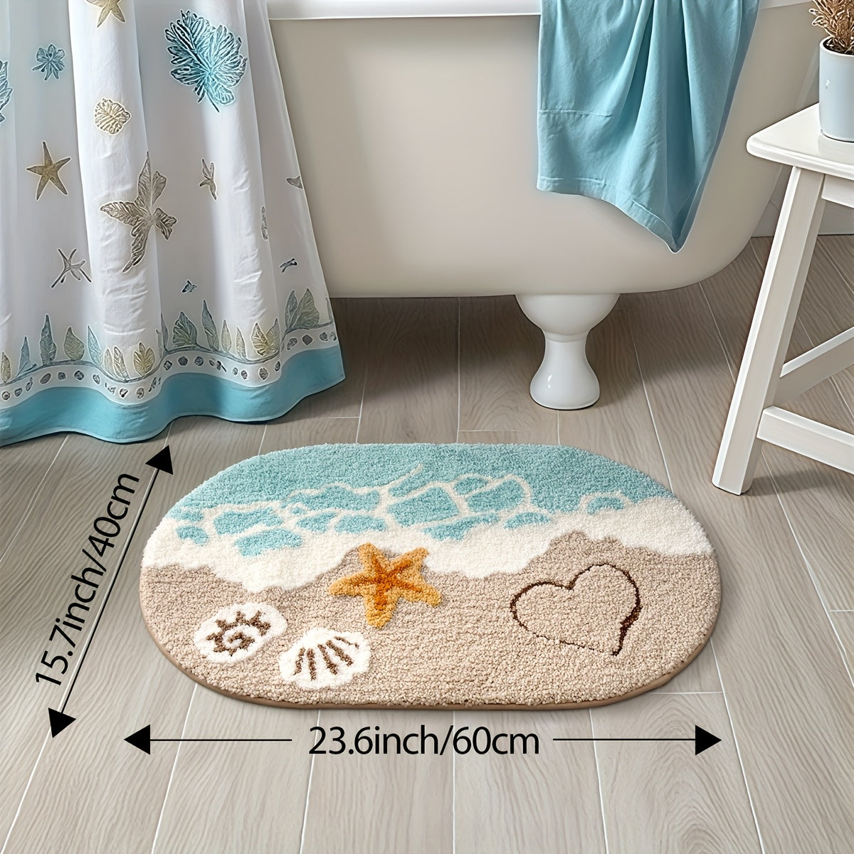 Beach Plush Bath Mat