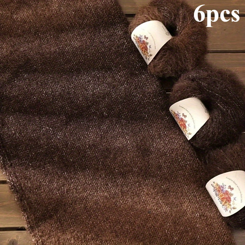 {6pcs} Soft Multicolor Gradient Yarn