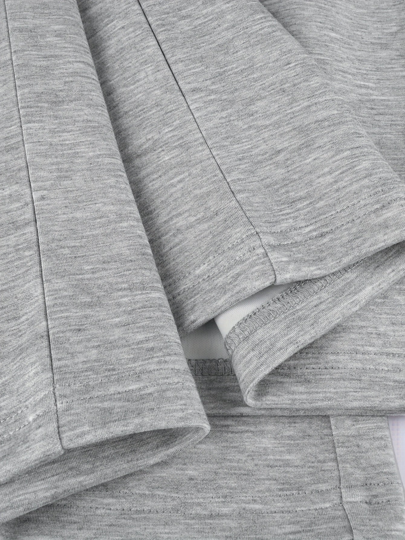 [2pcs} Digital Print Versatile V-Neck Top and Simple Wide-Leg Pants Set