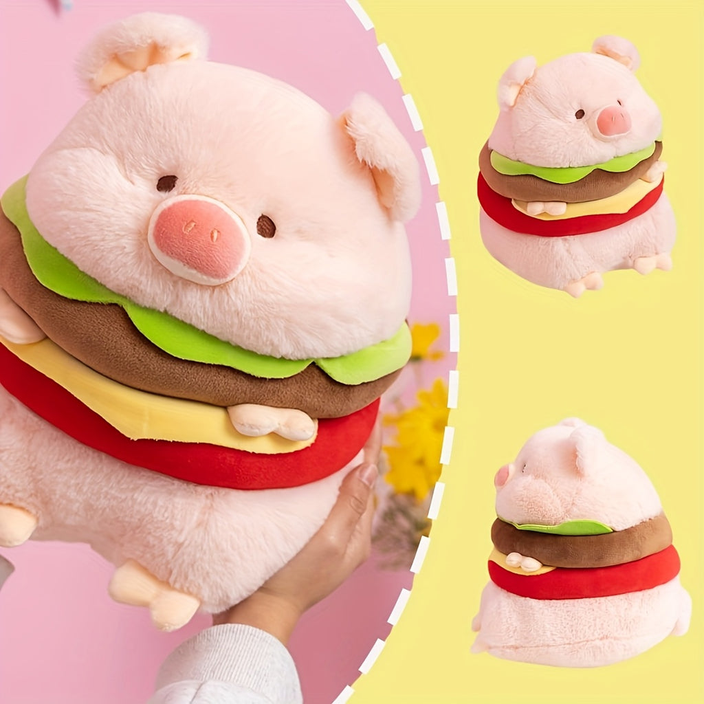Hamburger & Pig Stuffed Animal