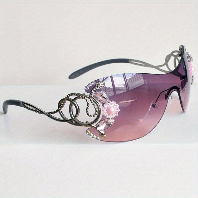 Frameless One-Piece Sunglasses