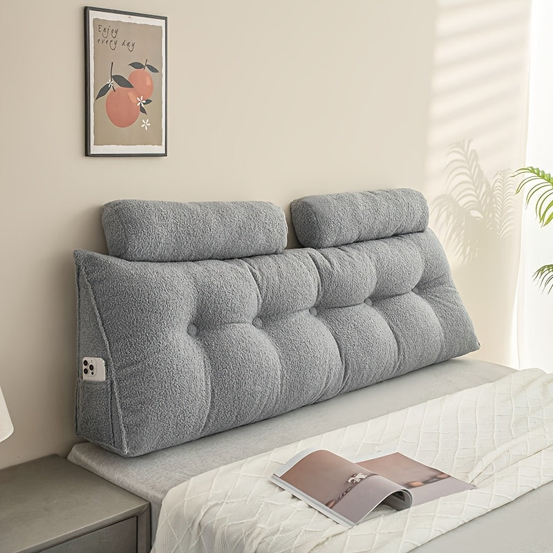 Teddy Fleece Triangular Headboard Cushion