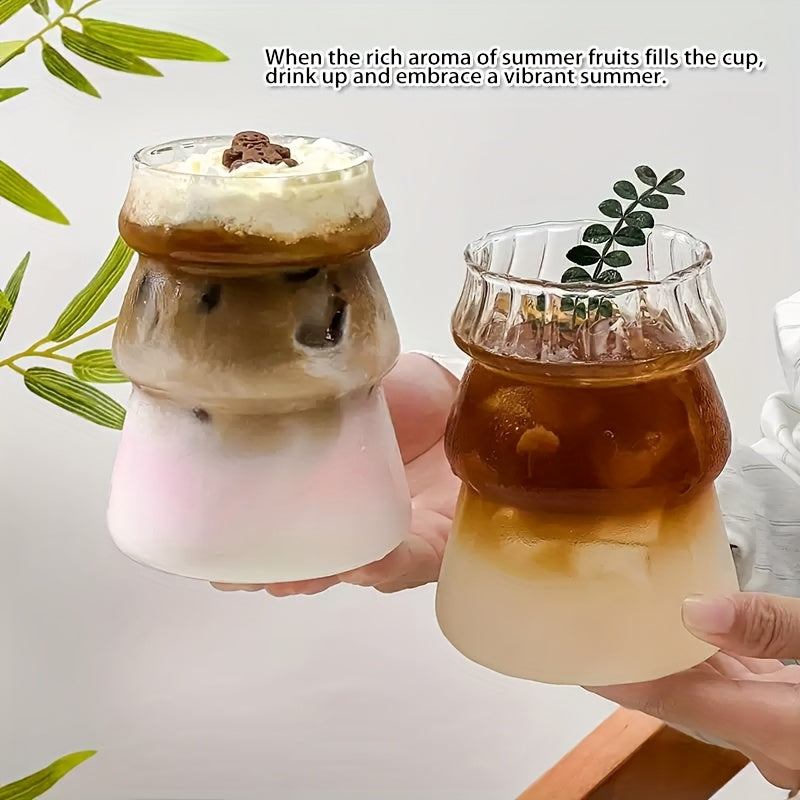 500ml/16.9oz transparent glass coffee cup