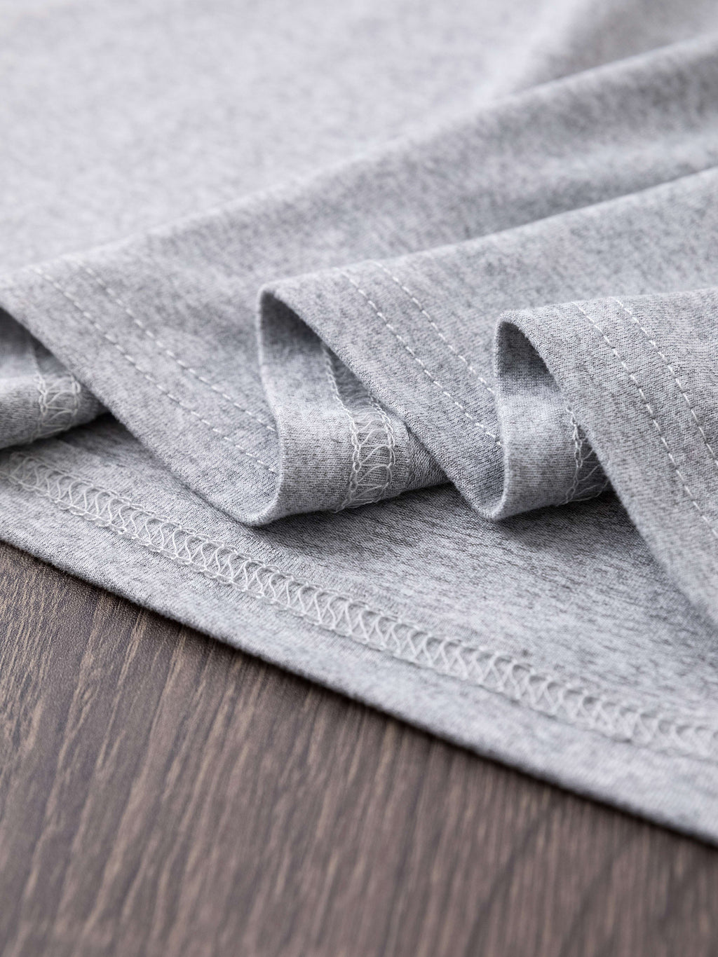 Soft Polyester Crew Neck Short Sleeve T-Shirt