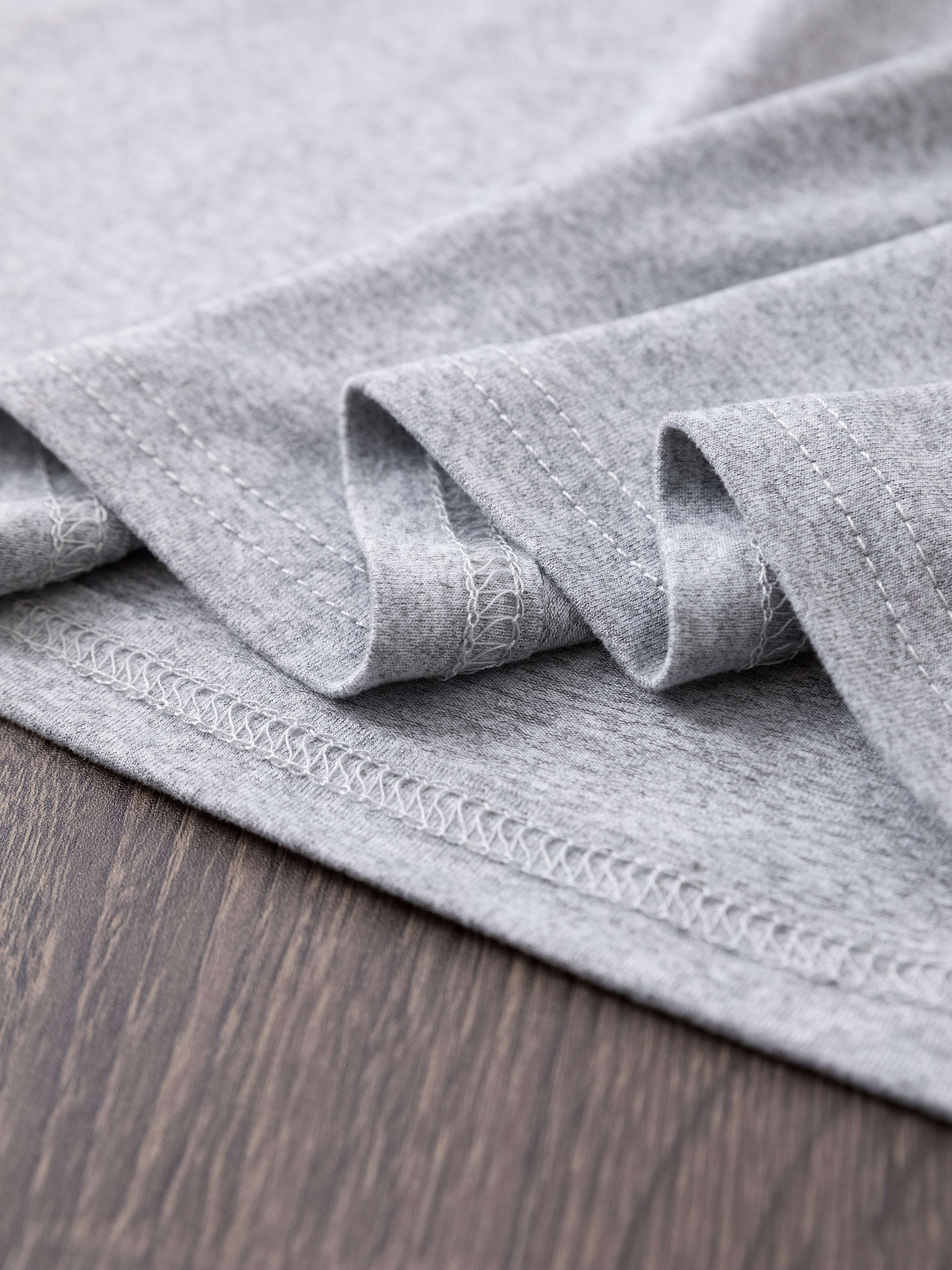 Soft Polyester Crew Neck Short Sleeve T-Shirt