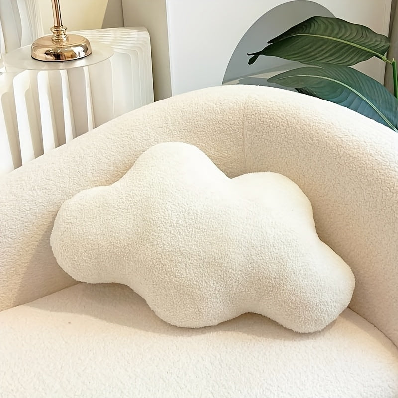 Extra-Soft Plush Cloud-Shaped Throw Pillow