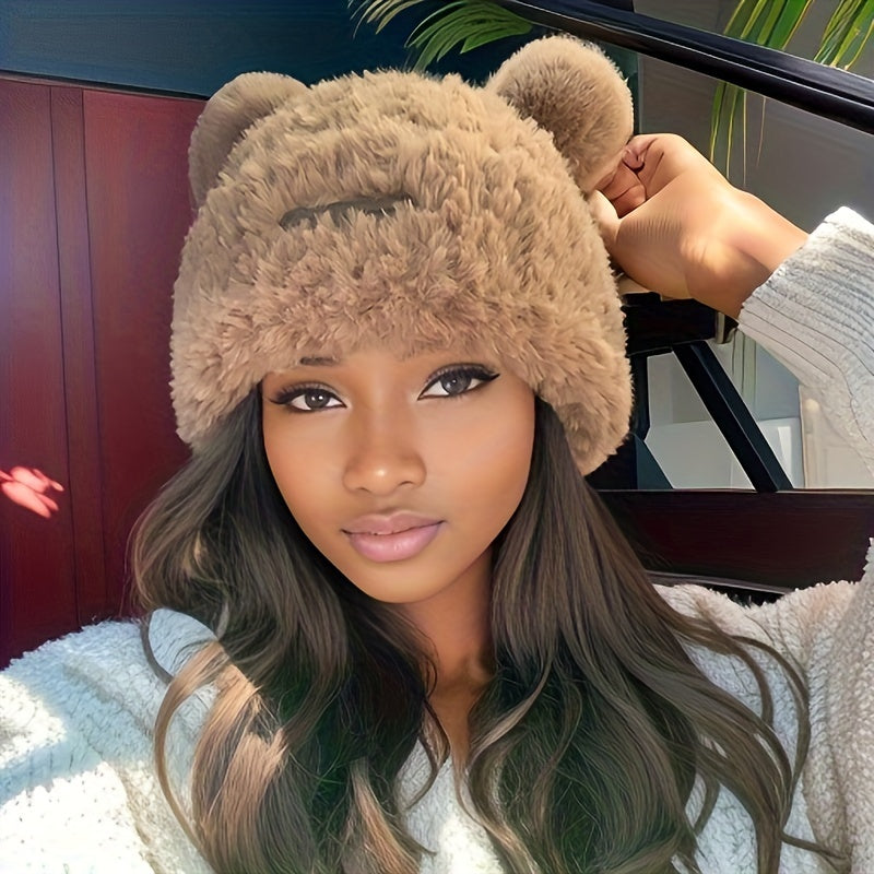 Bear Ear Shaped Knitted Hat
