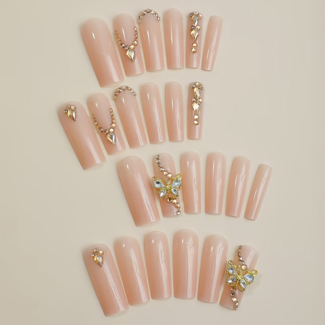 Butterfly Three-Dimensional Nails {24pcs}