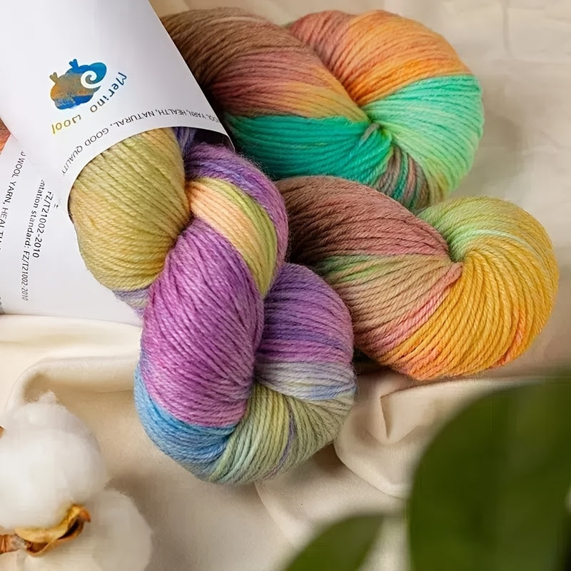 {3pcs} Hand-dyed Wool Yarn