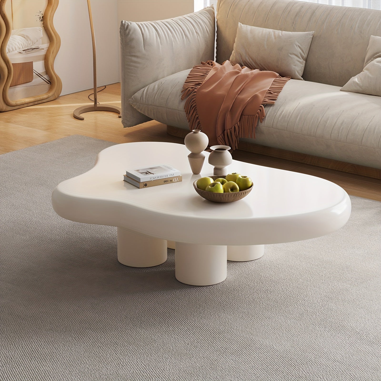 Modern White Cloud Tea Table
