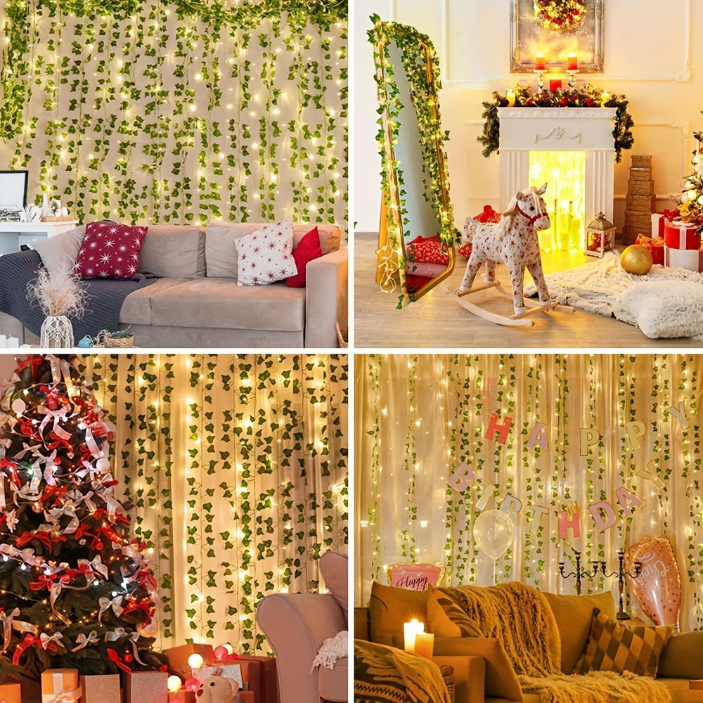 {12pcs] Artificial Ivy Fairy Lights