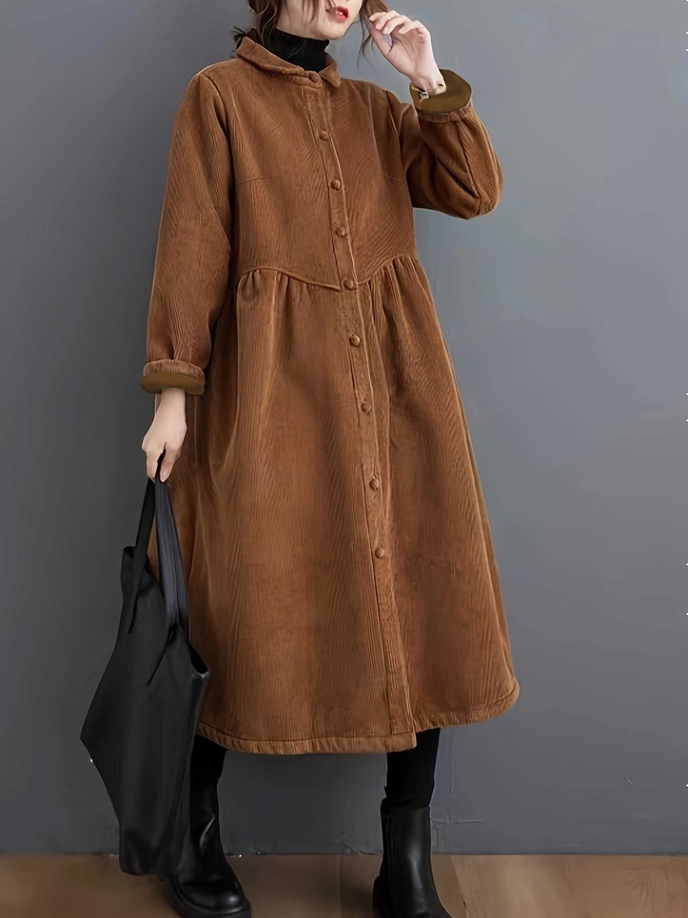 Elegant Brown Trench Coat