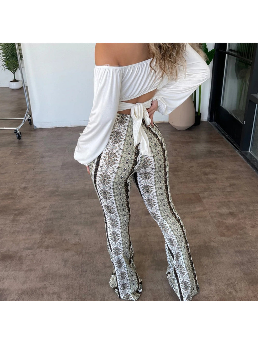 Women's High Stretch Leggings, Slim Fit Printed Pants for Women