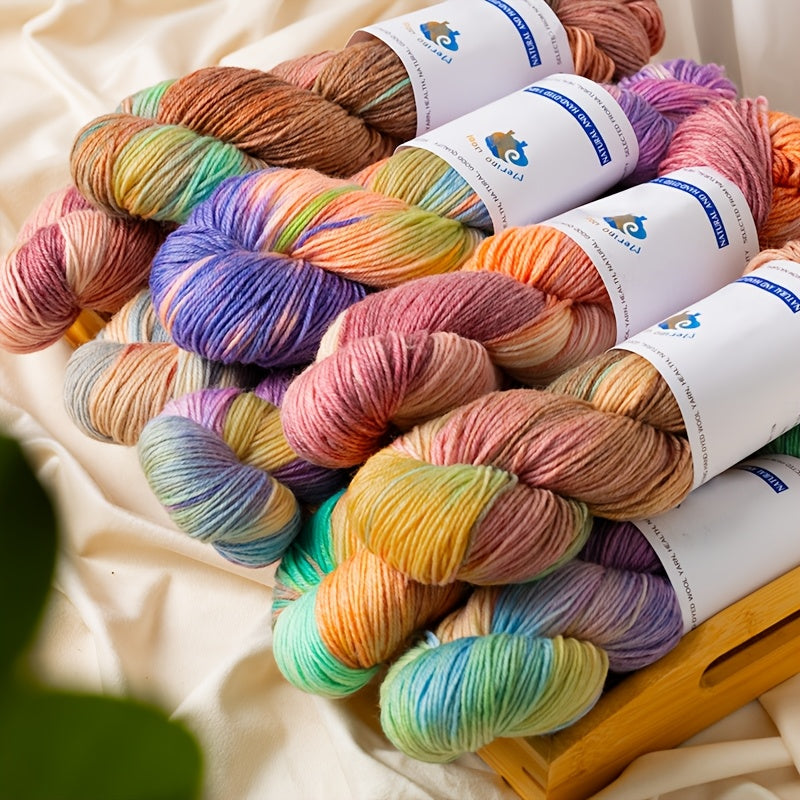 {3pcs} Hand-dyed Wool Yarn