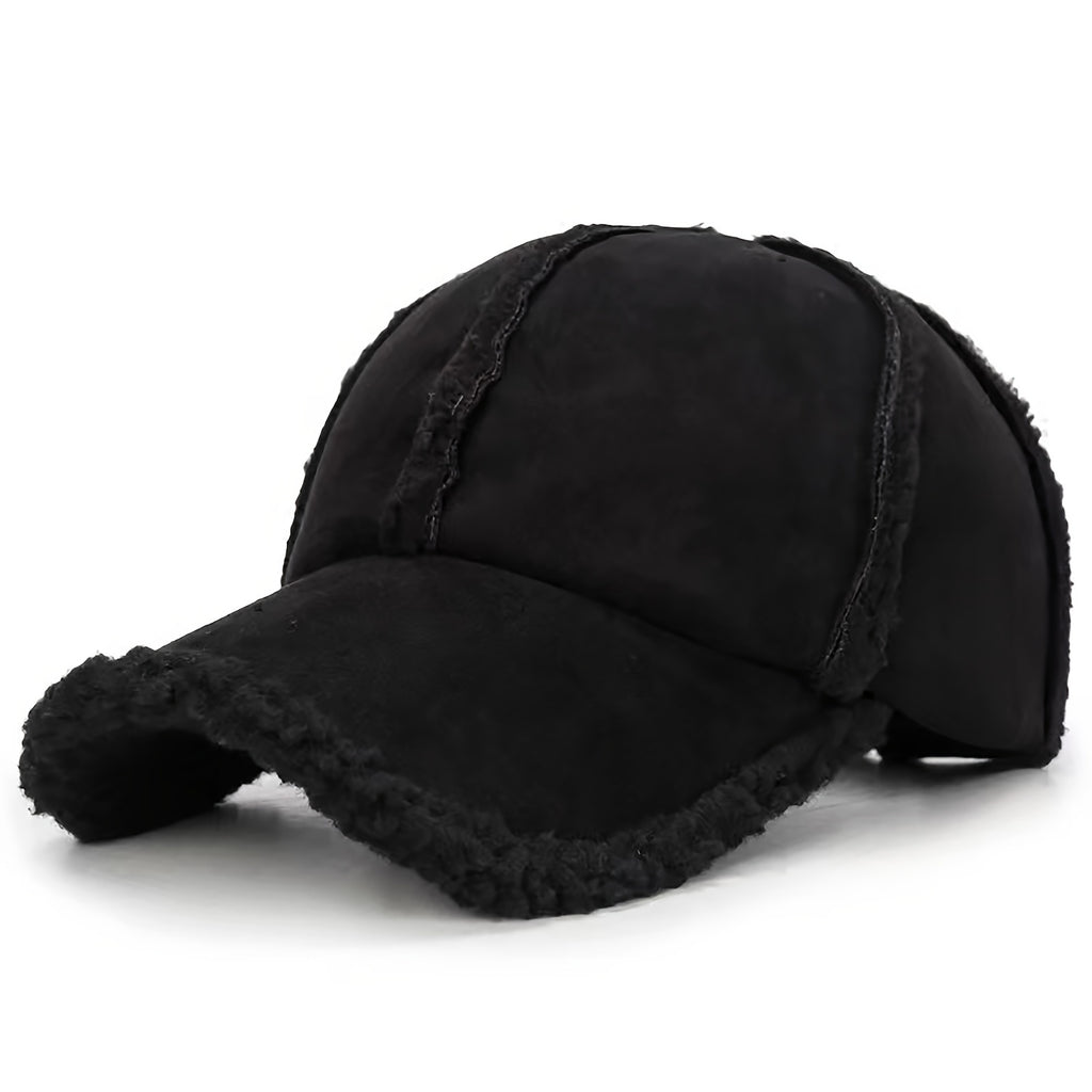 Polyester Baseball Cap with Imitation Lamb Lining