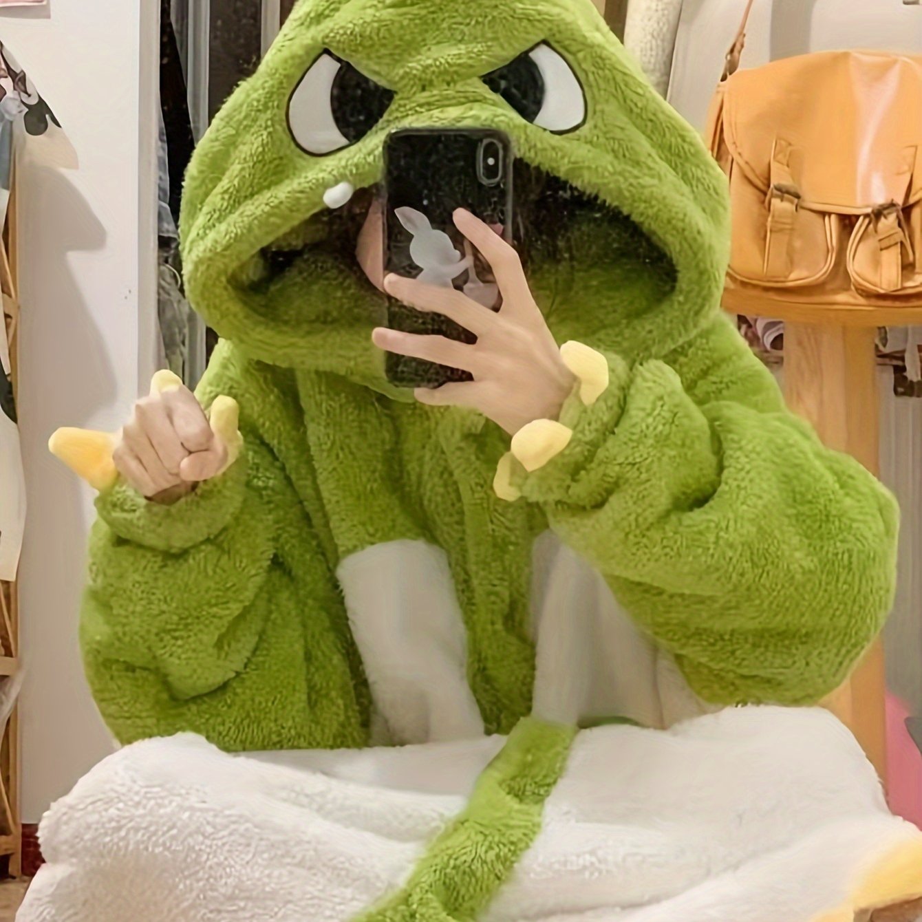 Dinosaur Fleece Robe