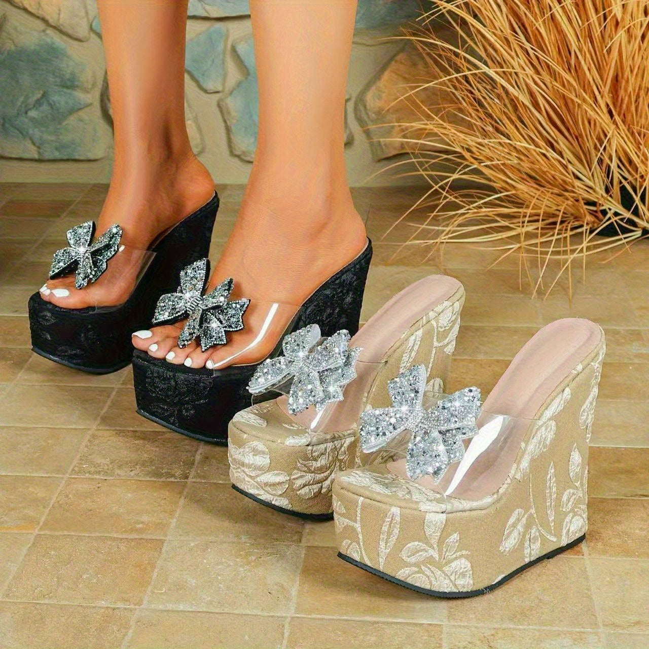 Wedge High Heel Sandals
