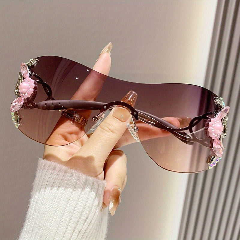 Frameless One-Piece Sunglasses