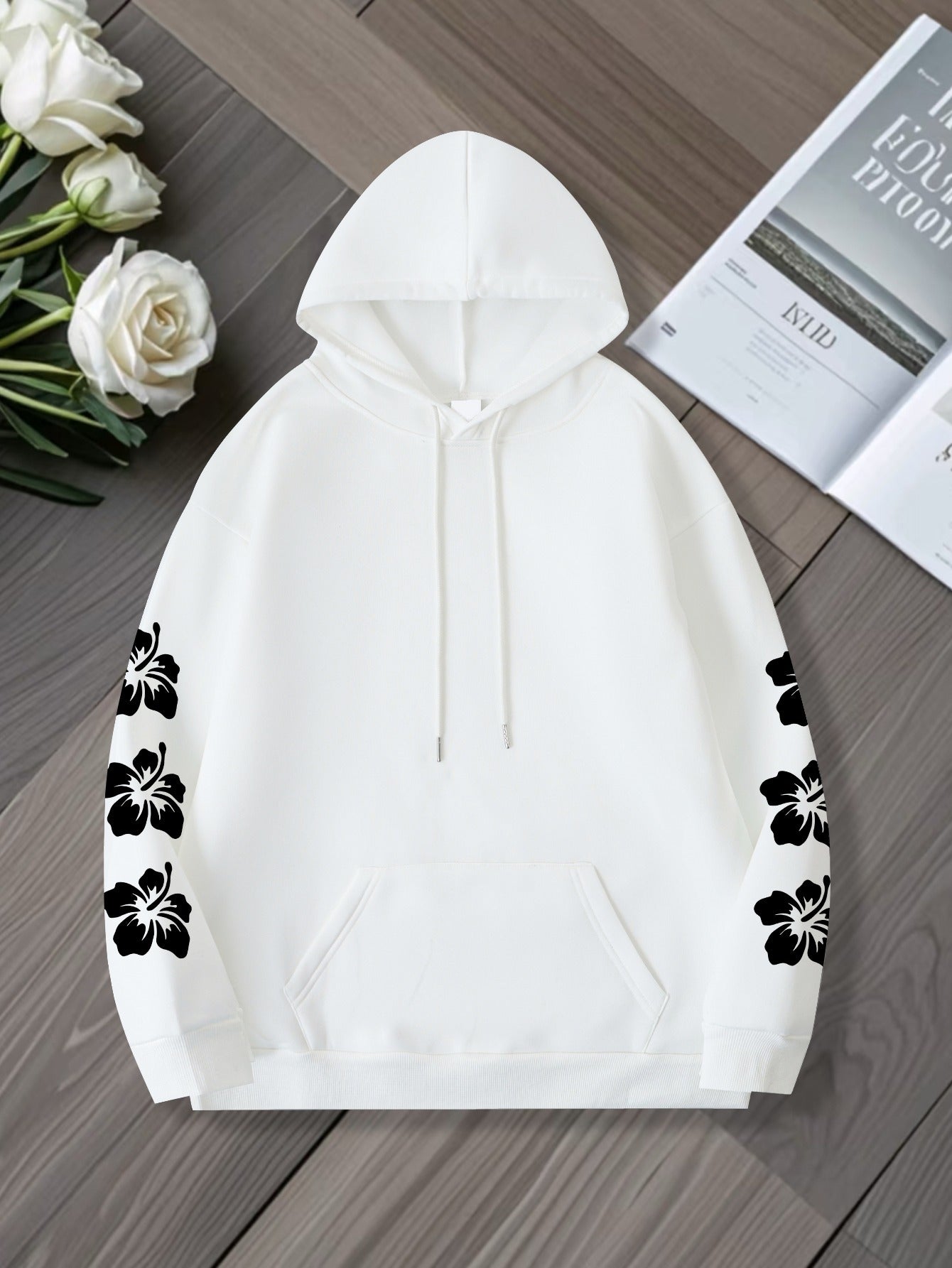 Floral Print Hoodie