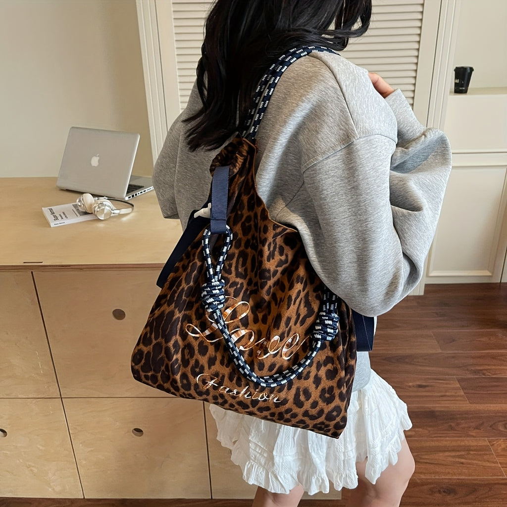 Leopard Print Crossbody Bag
