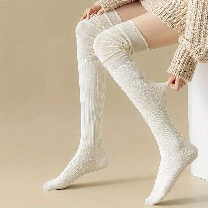{4 Pairs} Knee-High Socks