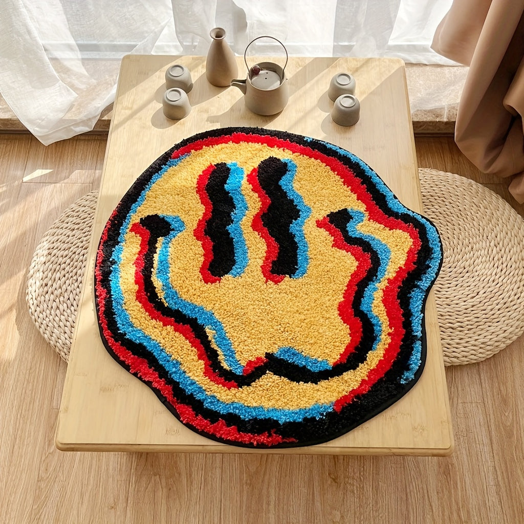 Blue & Yellow Twisted Face Mat