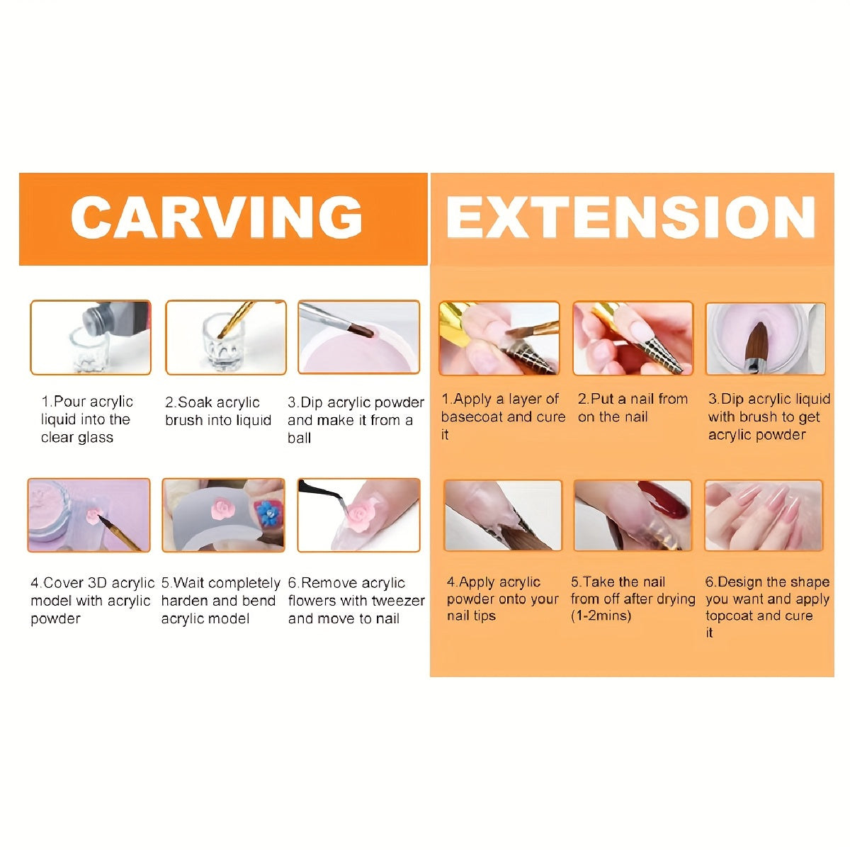 Nail Acrylic Powder Tool Set