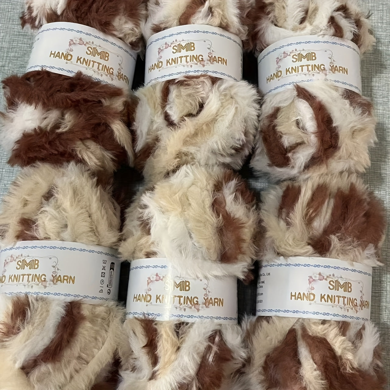 Fake Cozy Mink Fur Recycle Yarn