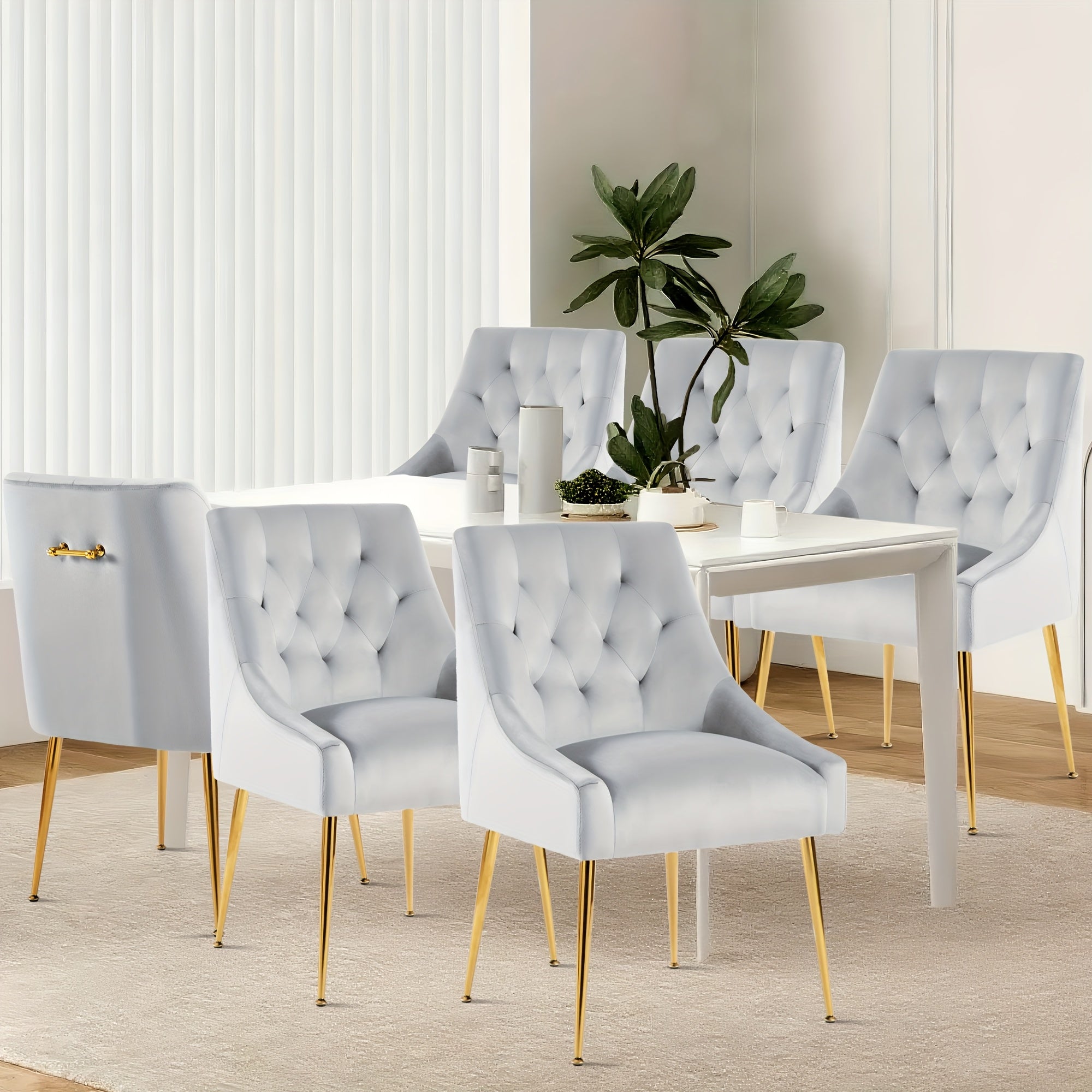 Velvet Dining Chairs Set Of 6