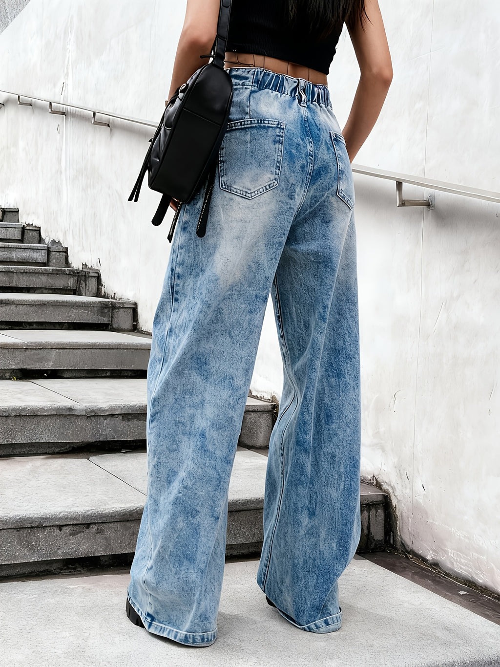 Wide-Leg Straight Leg Pants