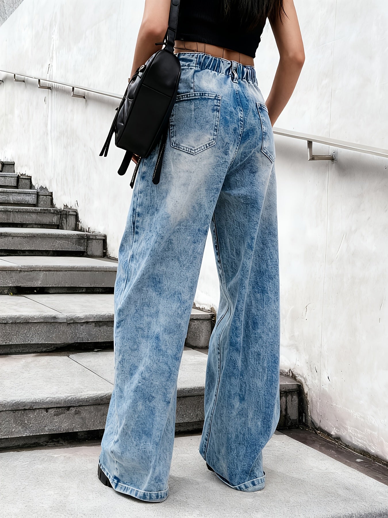 Wide-Leg Straight Leg Pants