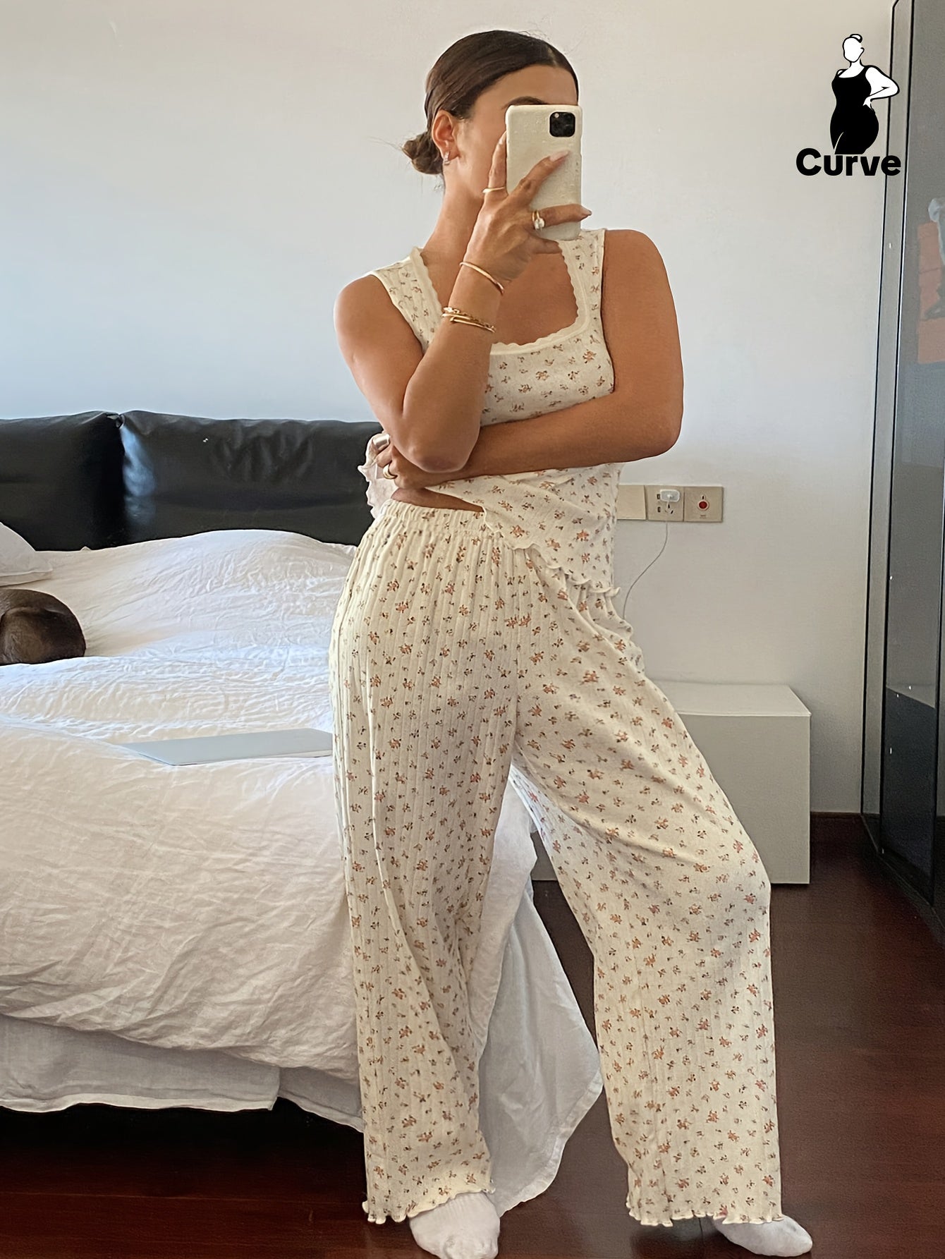 Floral Print Pajama Set