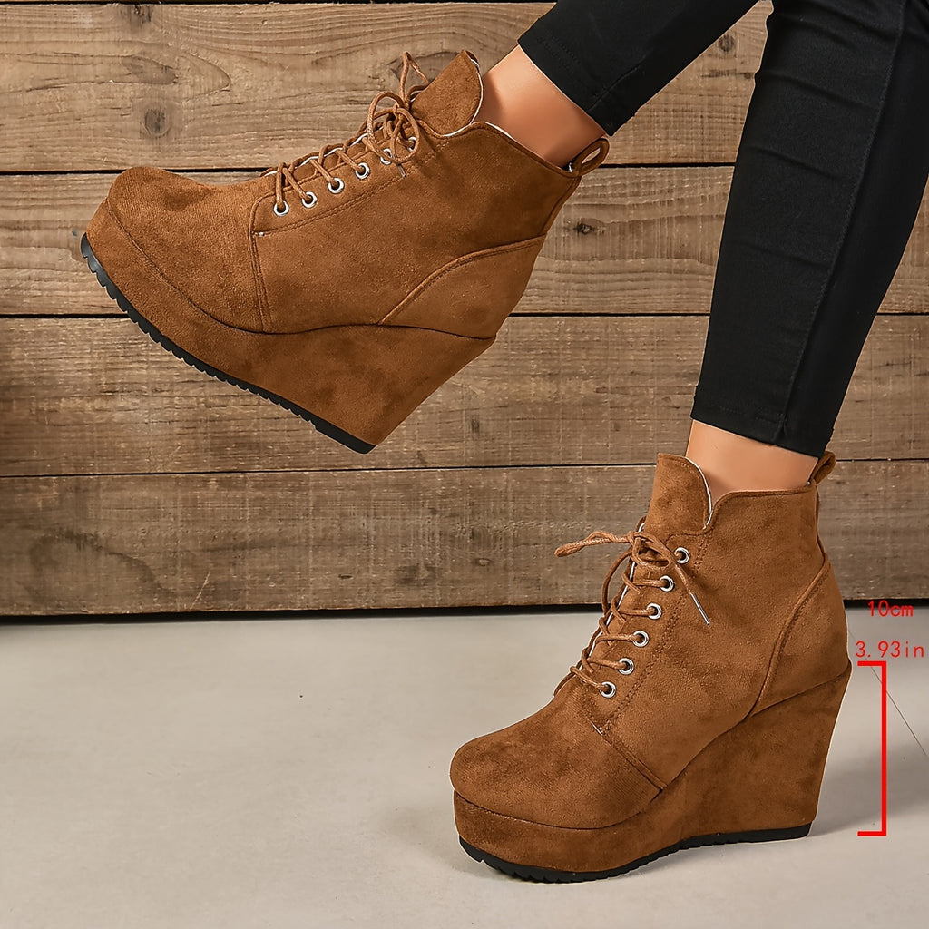 Solid Color Fuzzy Boots