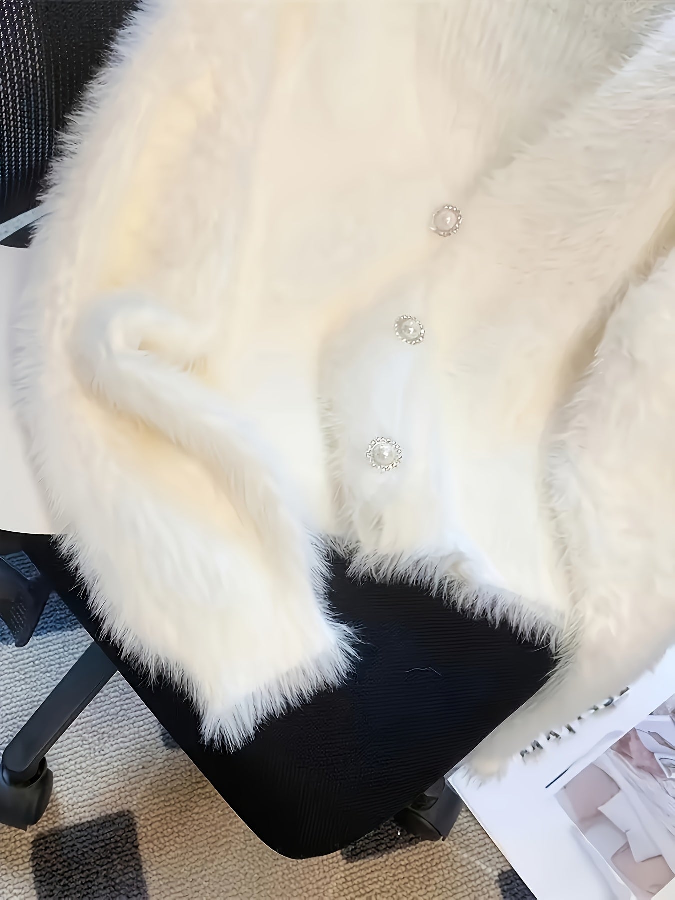 Faux Mink Cardigan