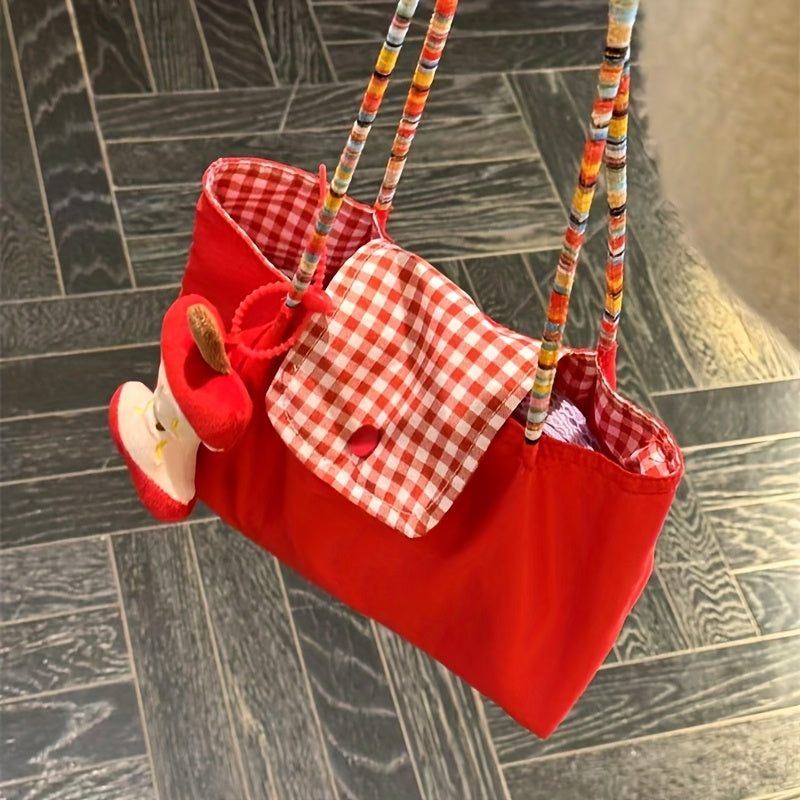 2pcs Set: 1pc Cute Pendant + Tote