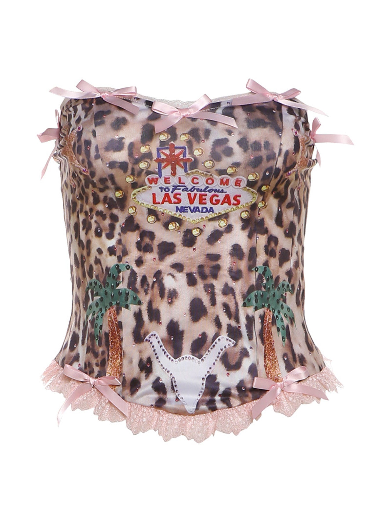 Bow Leopard Print Camisole