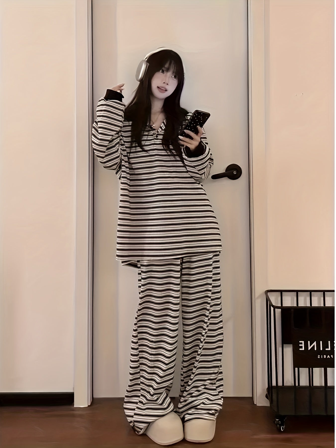 Striped Pajama Set