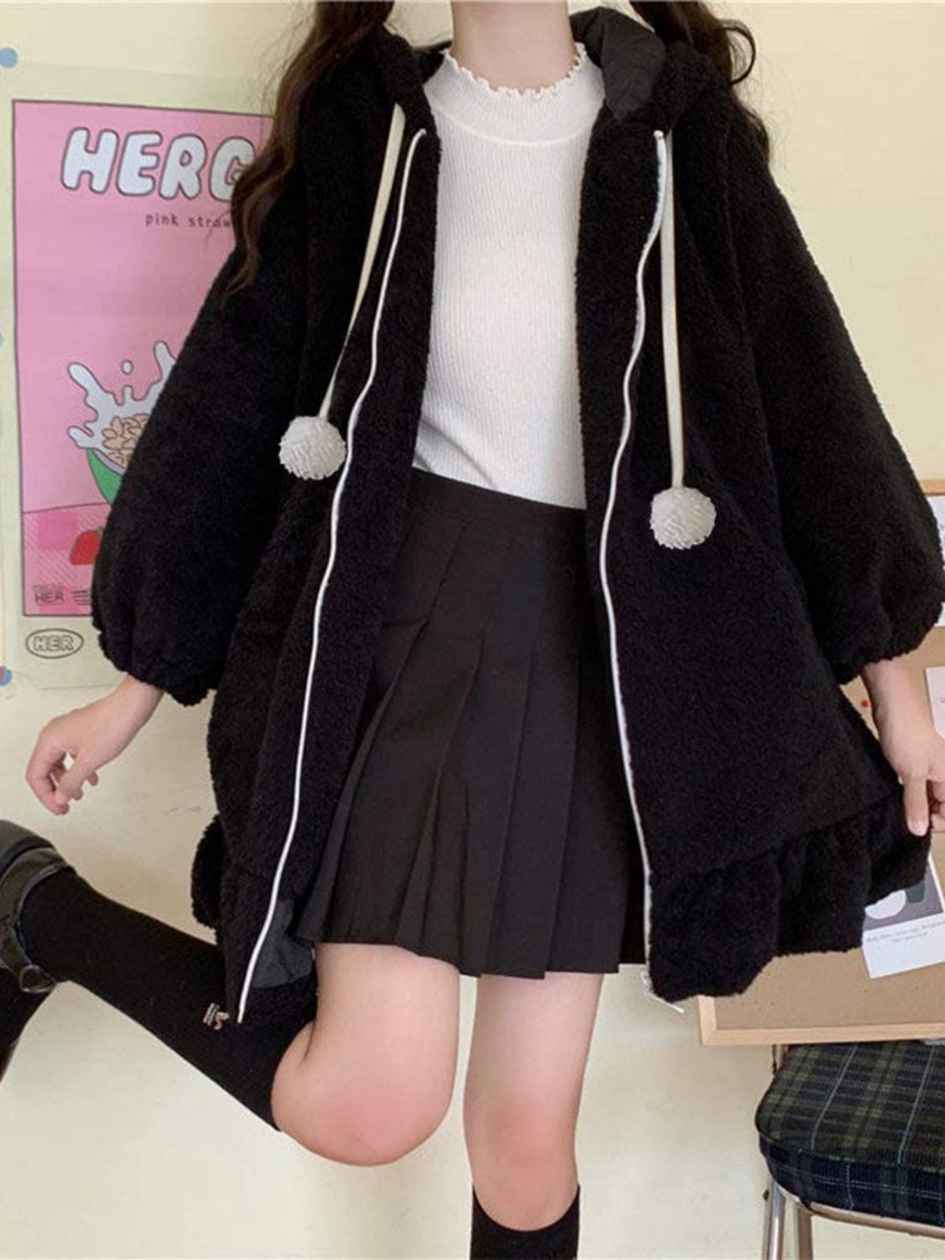 Bunny Ear Hoodie Jacket