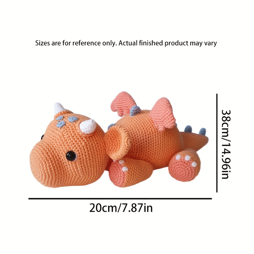 of Flame Mountain Fire Dragon Crochet Material Pack