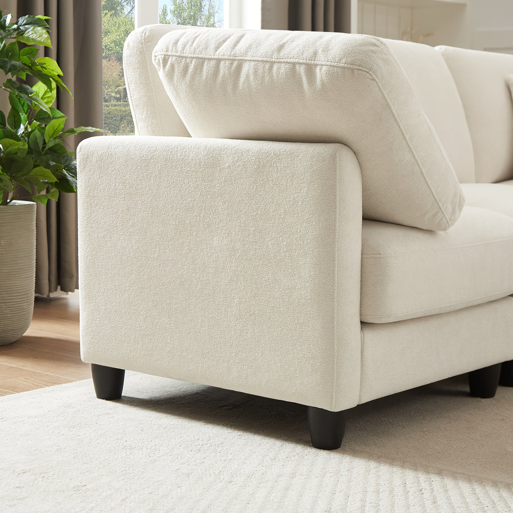 Seven-seater Modular Split Combination Sofa With 3 Small Pillows