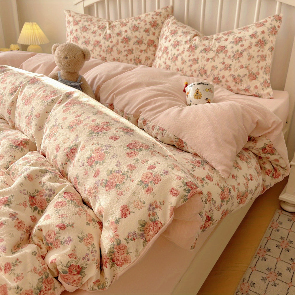Rose Floral Bedding Set