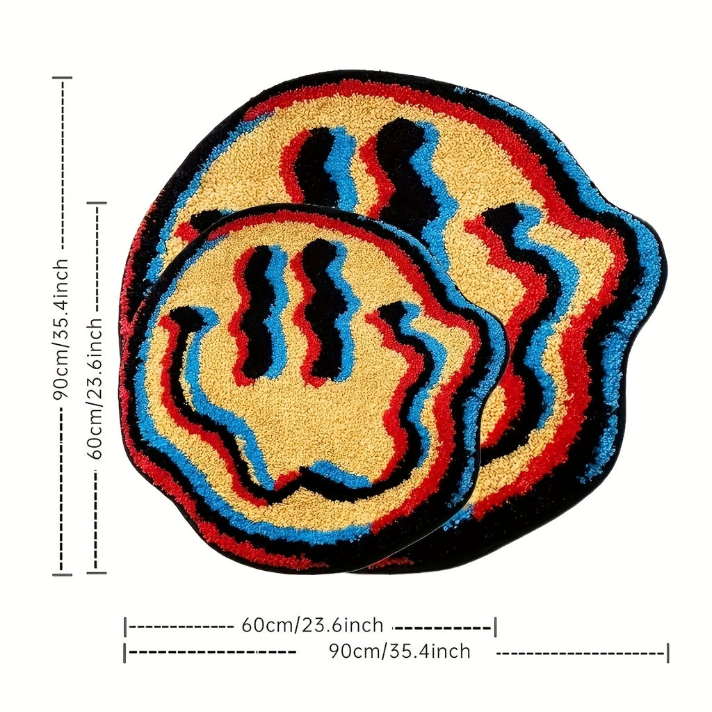 Blue & Yellow Twisted Face Mat
