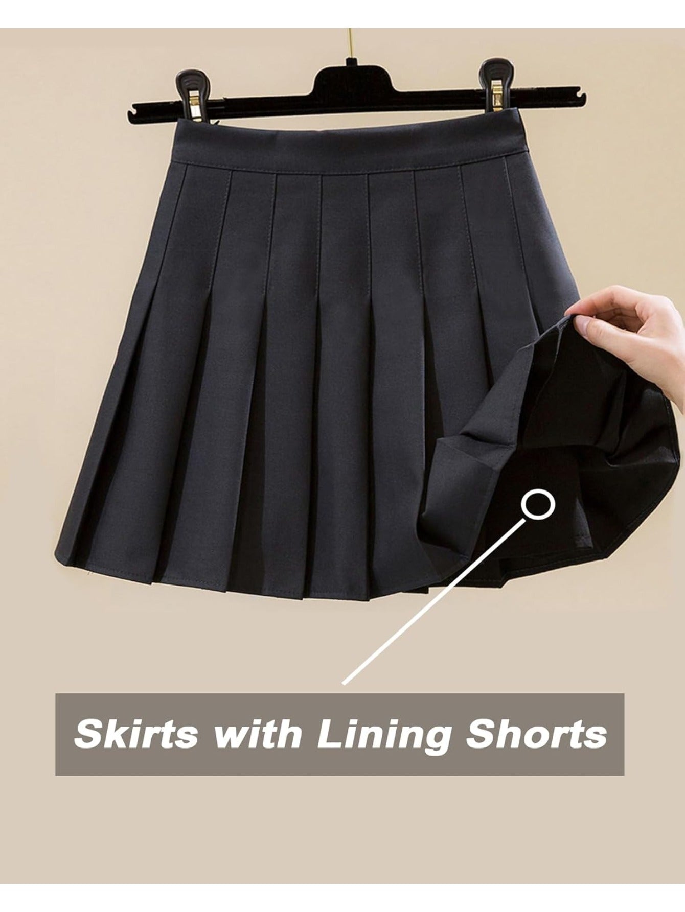 High-Waisted Pleated Tennis Skirt