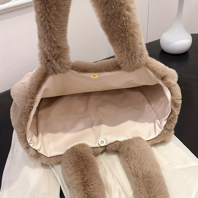 Faux Fur Shoulder Bag