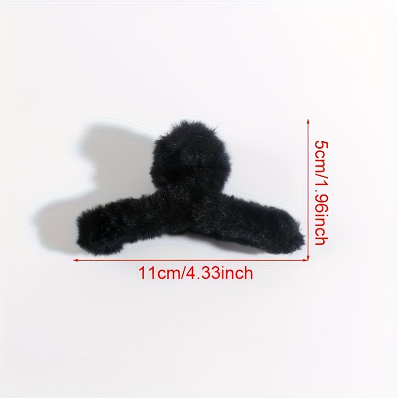 {8pcs} Elegant Plush Hair Clips